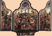 ENGELBRECHTSZ., Cornelis Crucifixion Altarpiece f oil painting reproduction